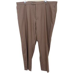 Pronto-Uomo 100% Wool Big & Tall Men's Size 52 Trousers Dress Pants Preppy Work